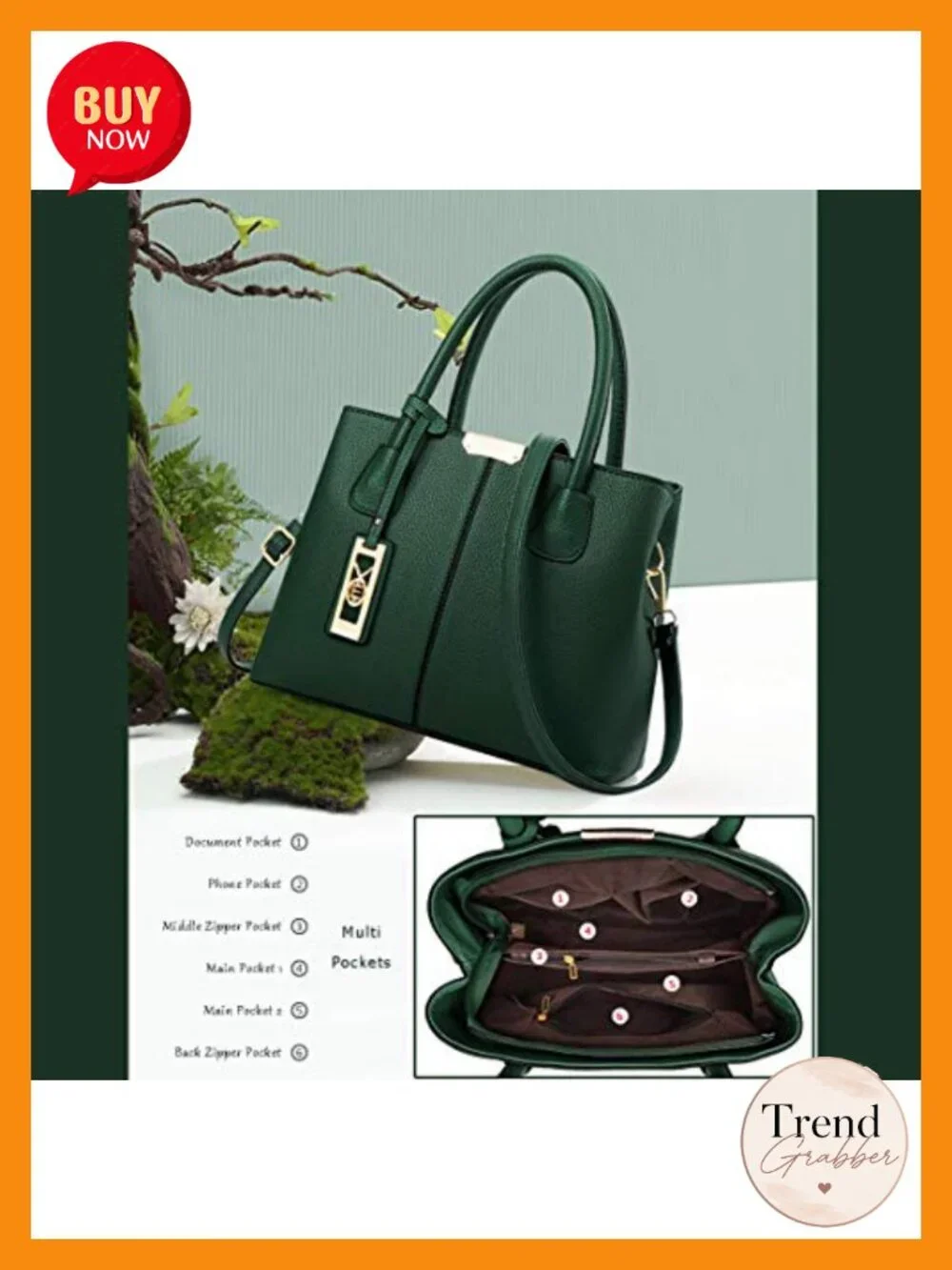 Satchel Handbag Shoulder Purse Tote Crossbody Bag Women PU Leather